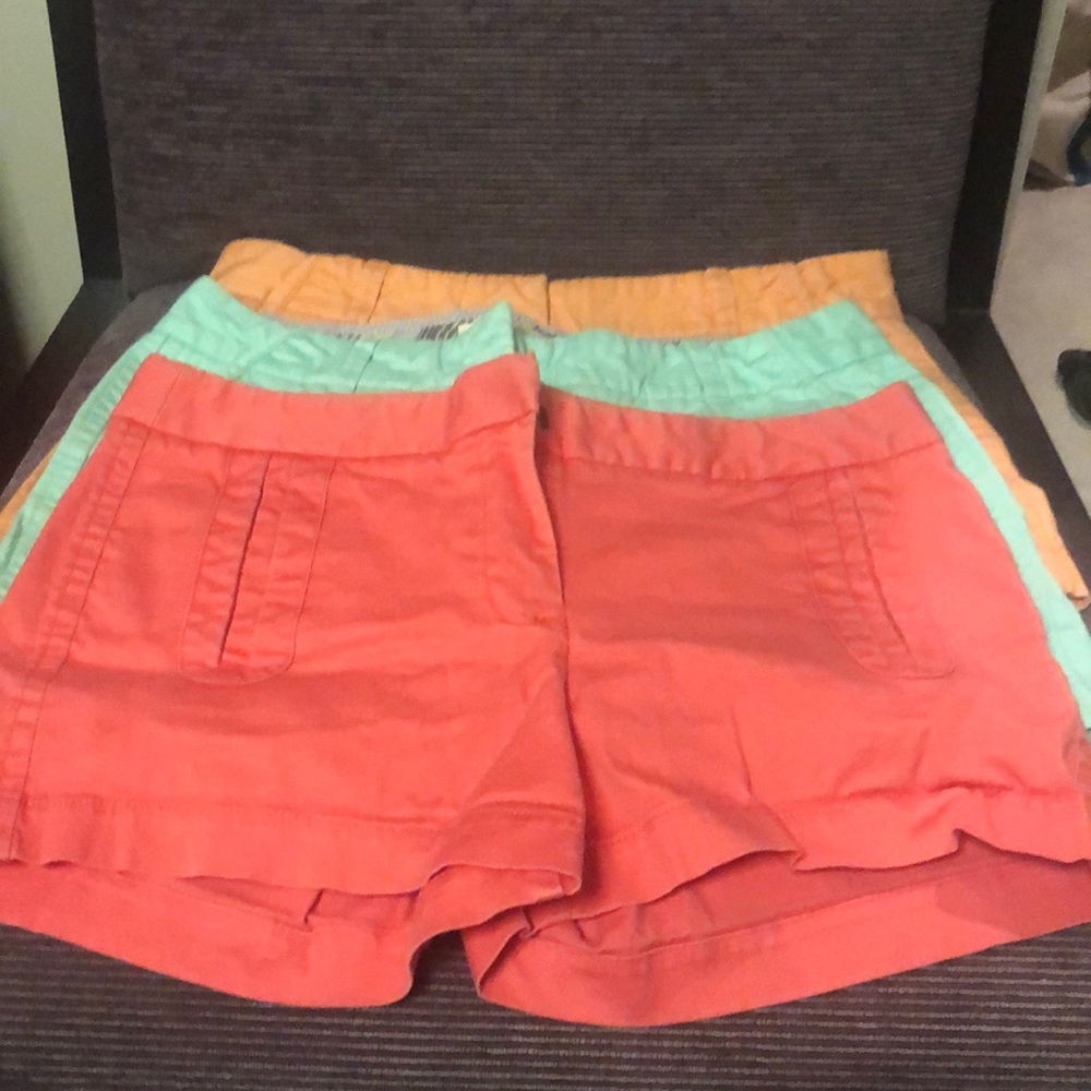 3 J Crew shorts size 6